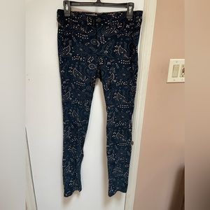 Anthropologie Pilcro & the Letterpress Navy Blue Serif Skinny Corduroy - Size 29